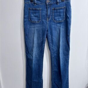 CAbi Blue Straight Leg Women's Jeans